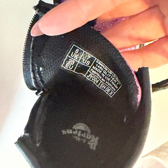Dr. Martens Pink Glitter Boots - Picture 6 of 7